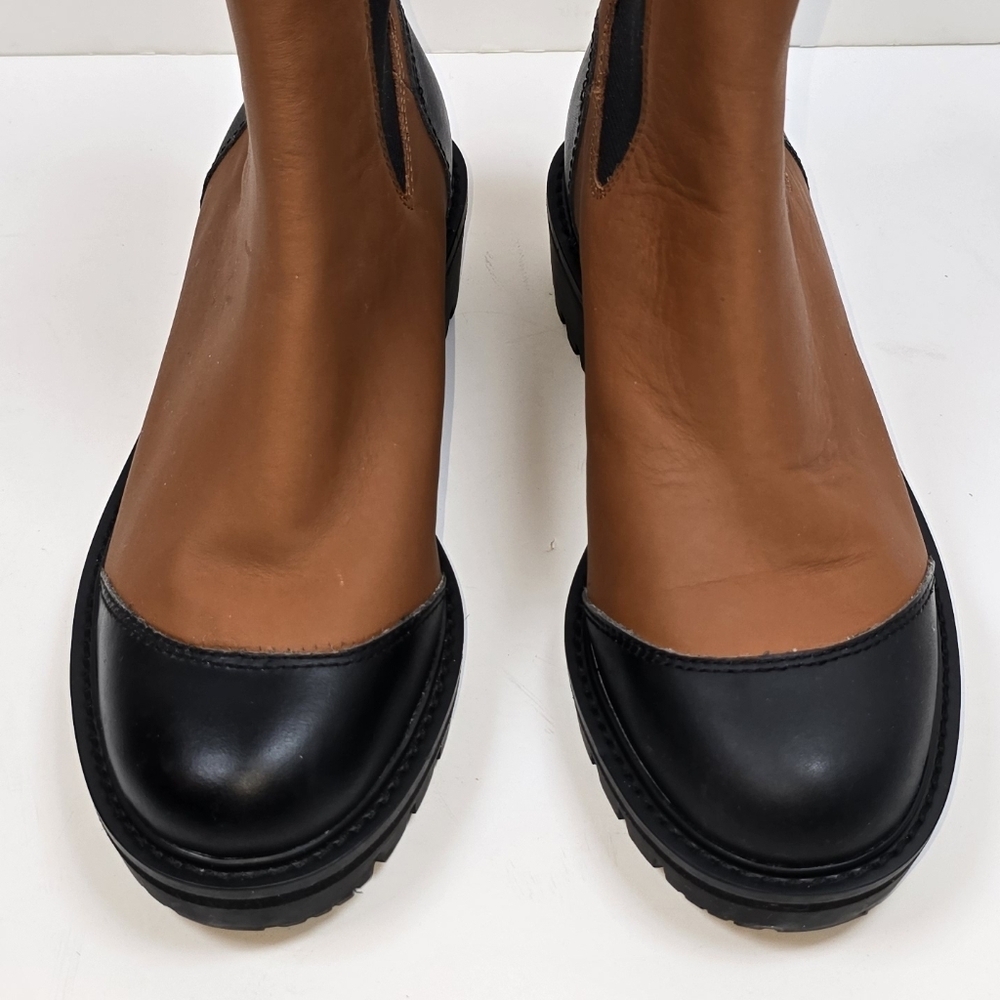 Antonio Melani Dalton Gore Leather Ankle Boots Weather Resistant Lug Sole Sz.6 - Picture 7 of 10